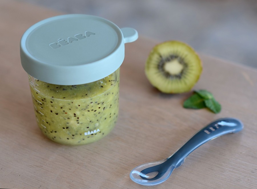 Baby'S Maaltijd BEABA | Glazen Portie 250 Ml Eucalyptus