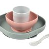 Baby'S Maaltijd BEABA | Siliconen Maaltijdset Eucalyptus